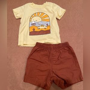 Carter’s Baby Boy Shirt and Short Set - 9 Months